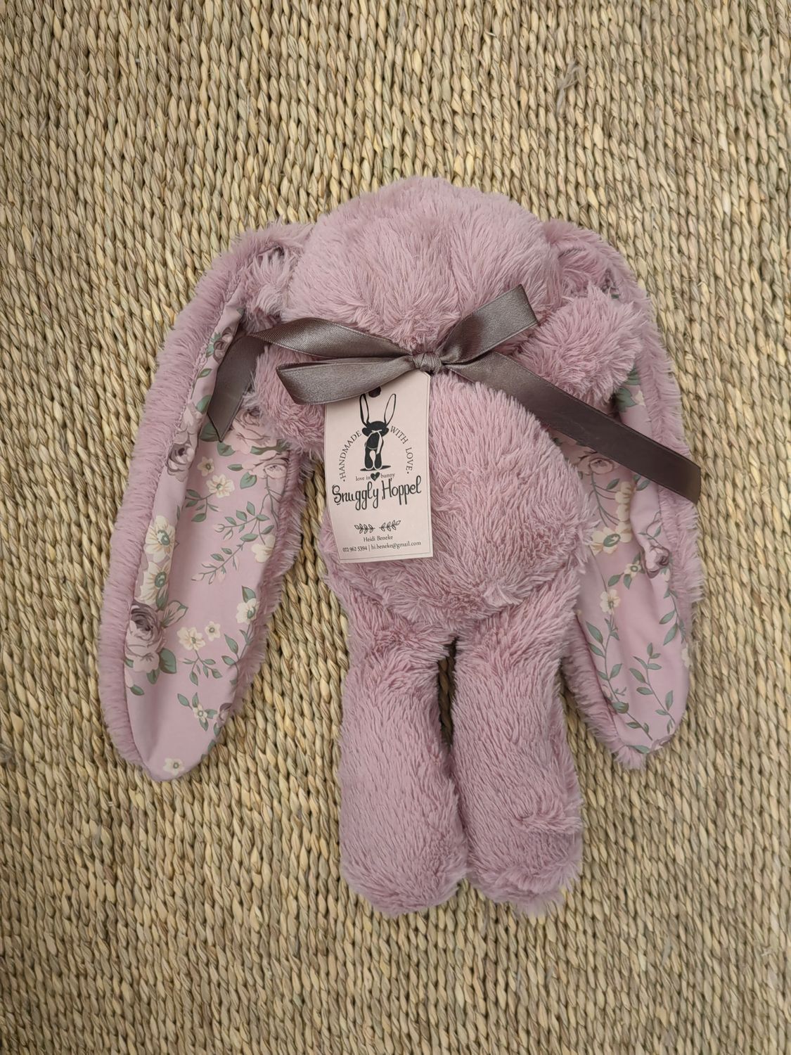 Snuggly Hoppel (Light Purple/Pink with floral ears)