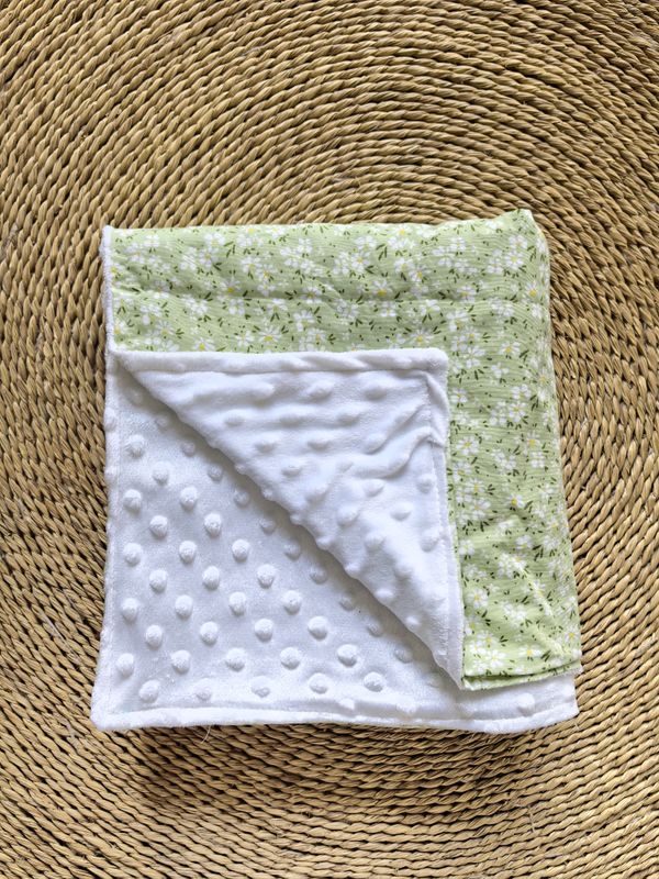 Green Floral Blanket