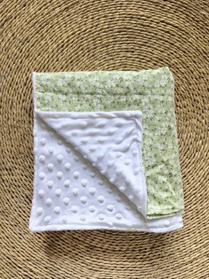 Green Floral Blanket