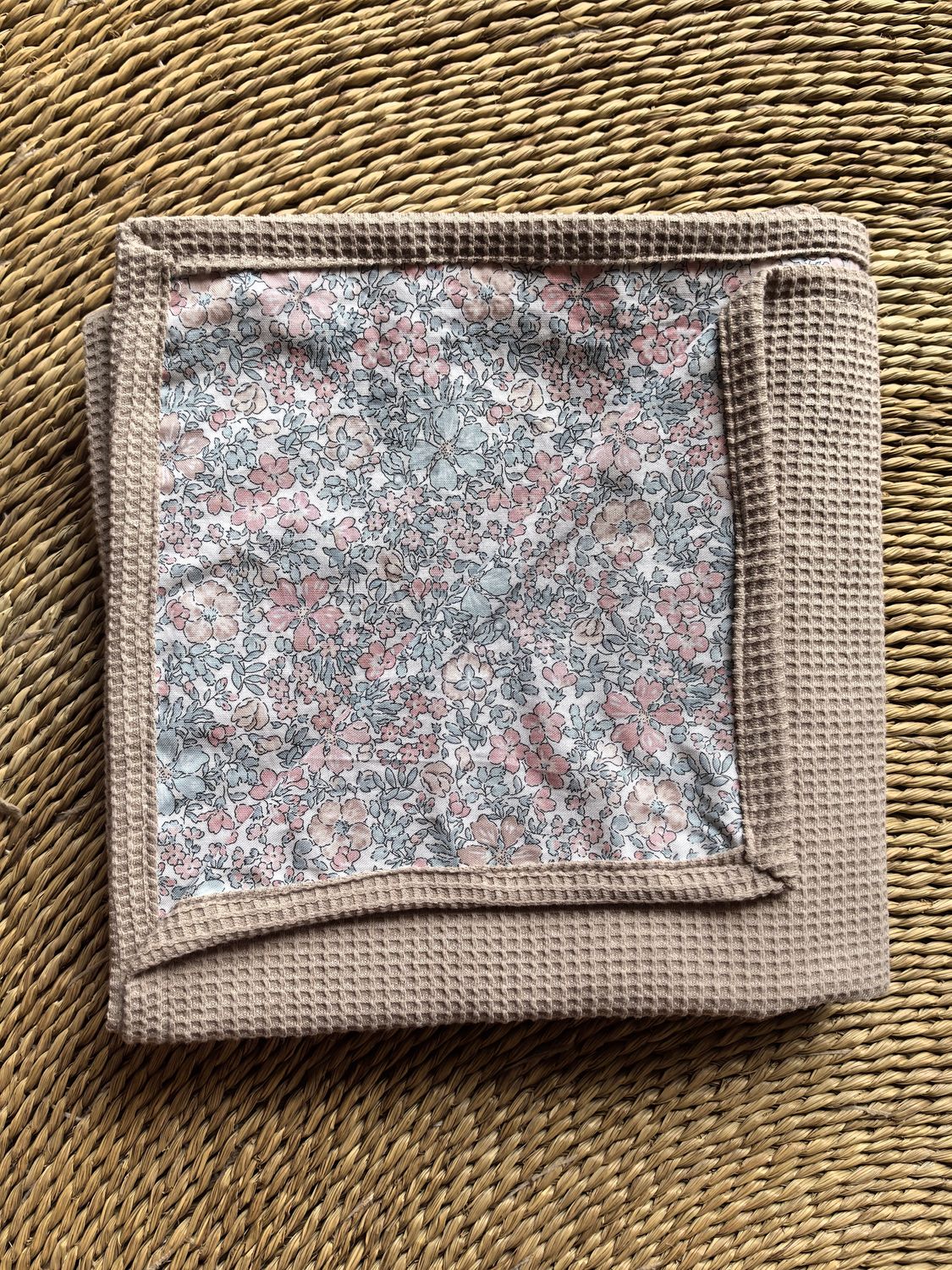 Create your own Khaki Waffle Knit Blanket