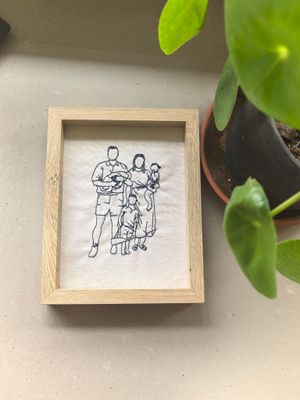 Embroidered Portrait