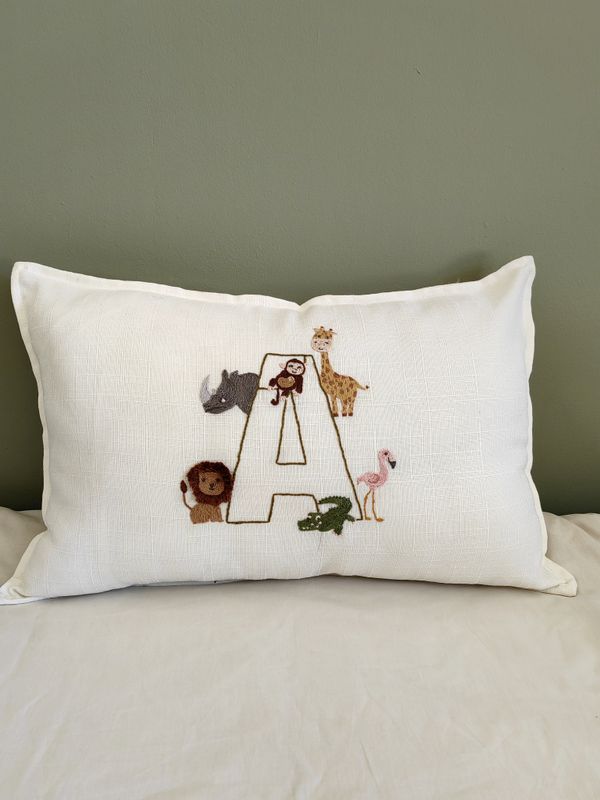 Letter Scatter cushion