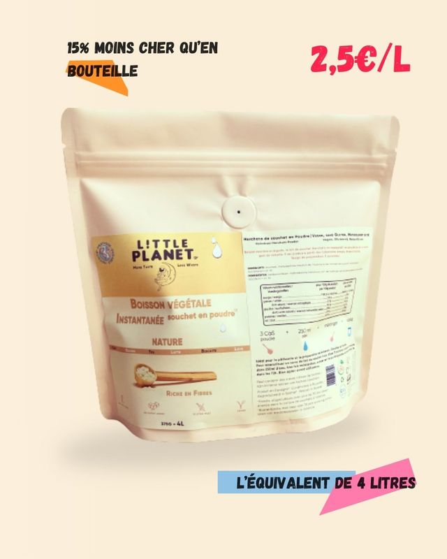 HORCHATA INSTANT / 375G = 4L / LAIT VEGETAL EN POUDRE / ECOPACK