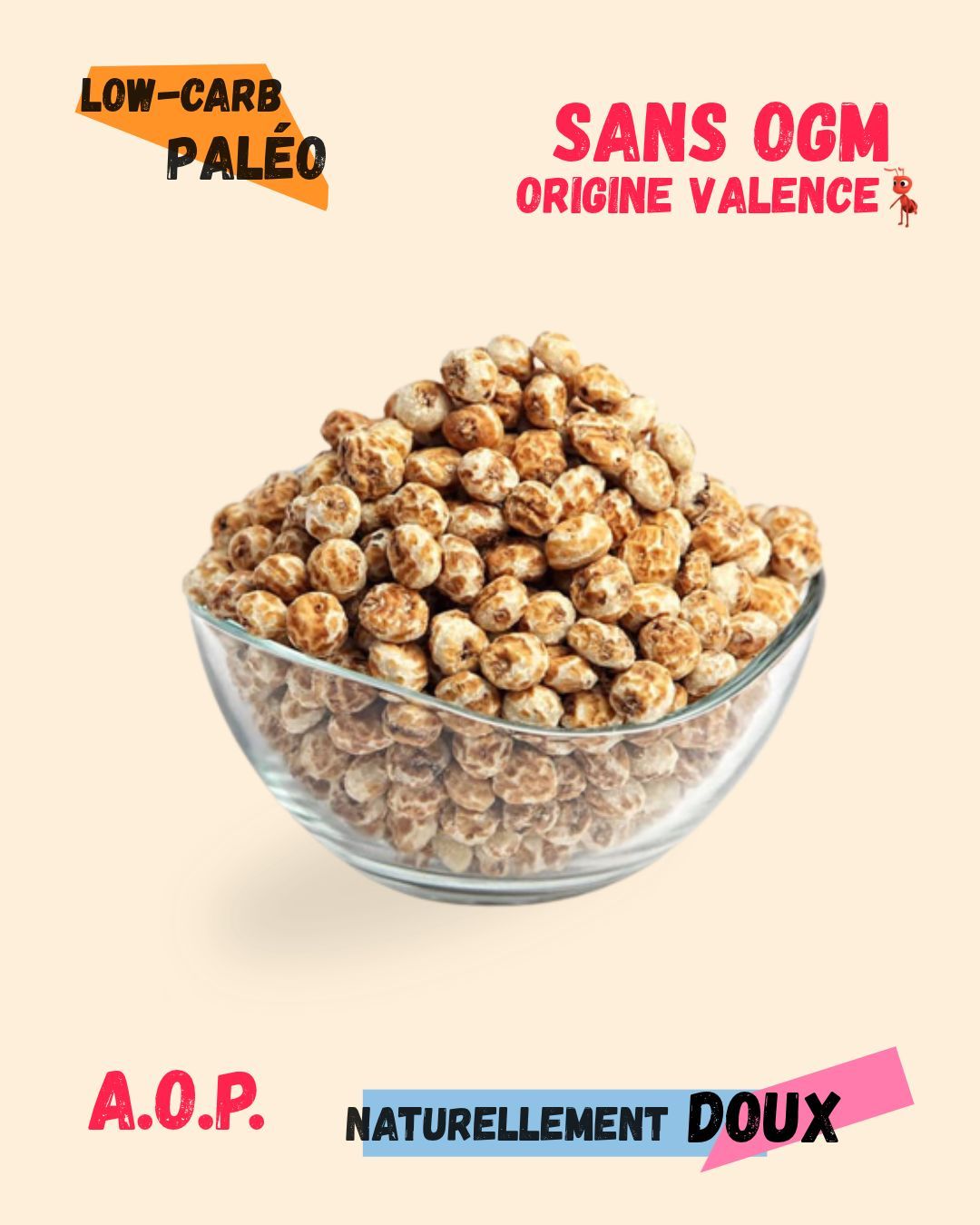 Souchets épluchés de Valence AOP • Prêt à croquer