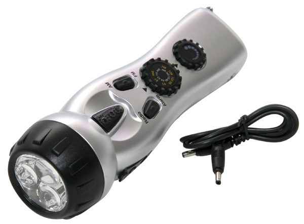 Dynamo Radio Flashlight 4in1