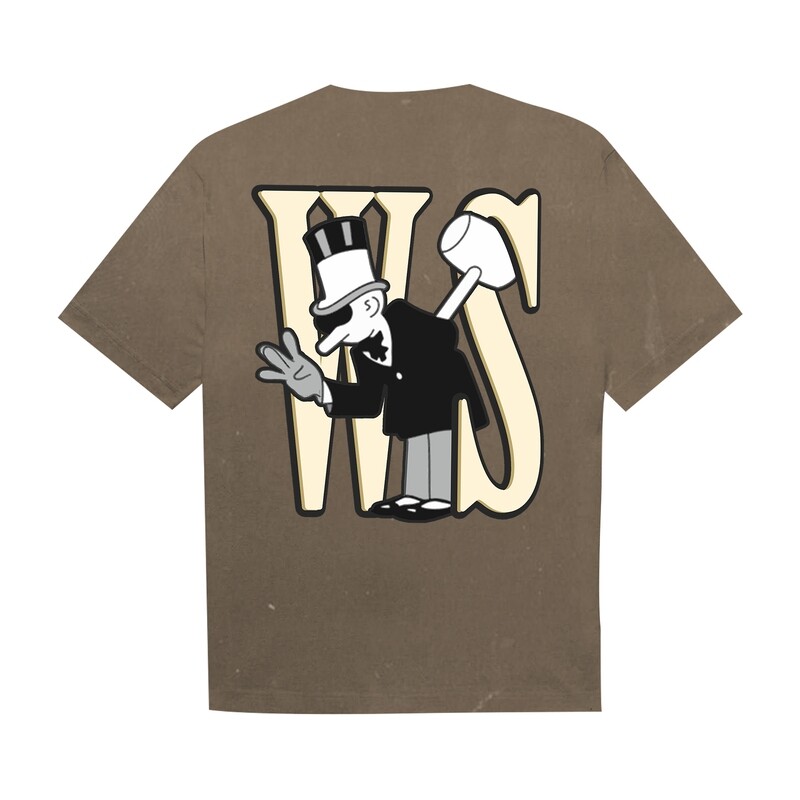 classic westside faded brown tee