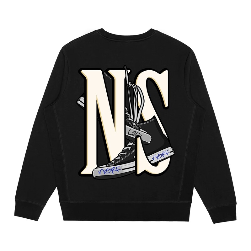 the northside all star heavyweight crewneck in black