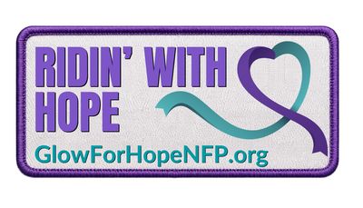 Ridin' With Hope Iron On Patch