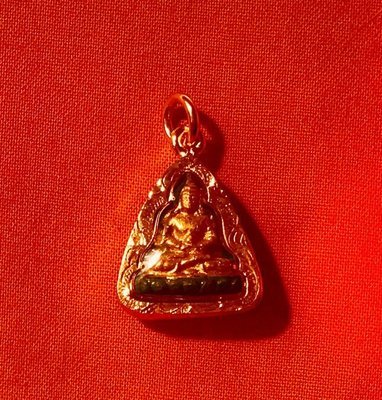 Blessed Amitayus Amulet - gold plated