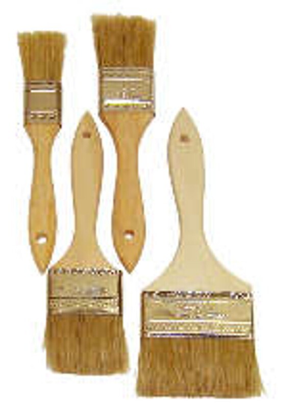 4" Imported Chip Brush / Wooden Handle - Box of 12 - Wholesale Fiberglass Tools