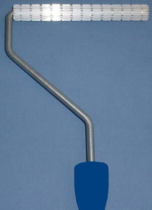 Aluminum Slotted Hybrid Paddle Roller: 3/4" Diameter x 6" Long