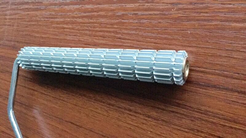 Aluminum Slotted Hybrid Paddle Roller: 3/4" Diameter x 6" Long
