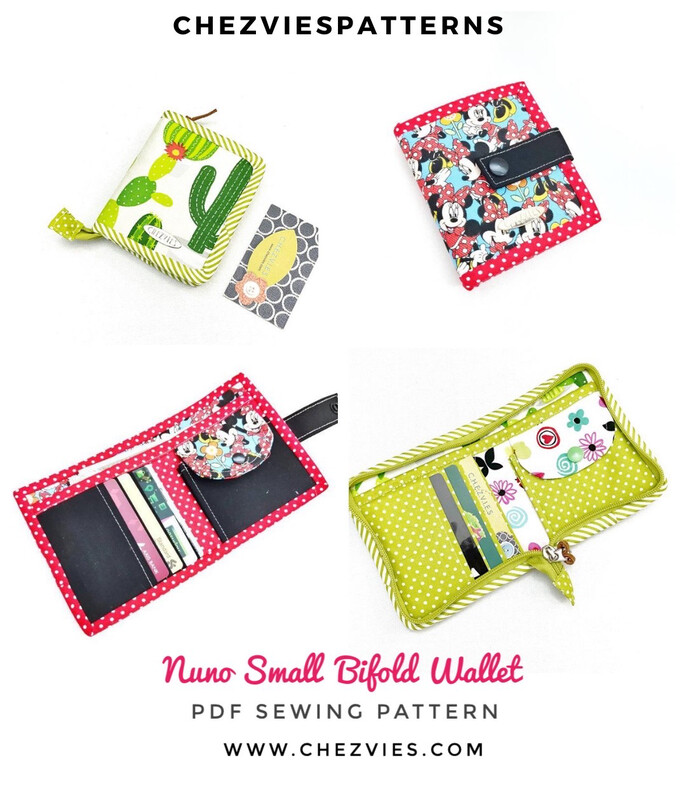 Nuno Small Zipper Around Wallet Sewing Pattern