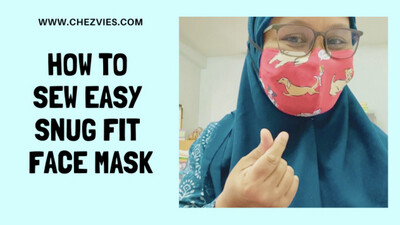FREE PATTERN- Snug Fit Face Mask Pdf Sewing Pattern