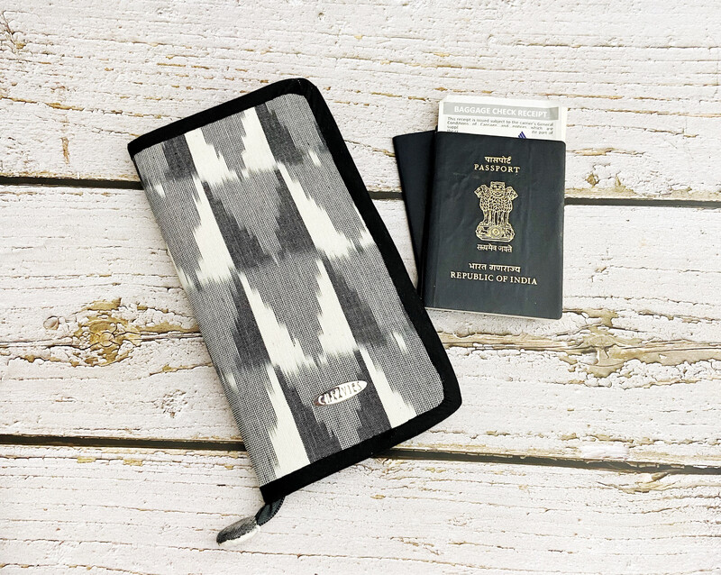 Ikat Family Travel Passport Wallet