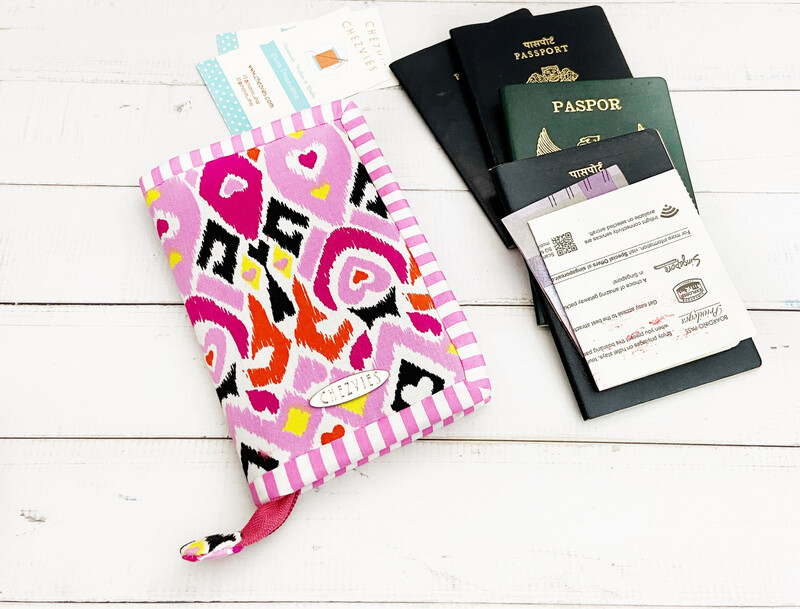 Ikat Travel Passport Cover For Couple