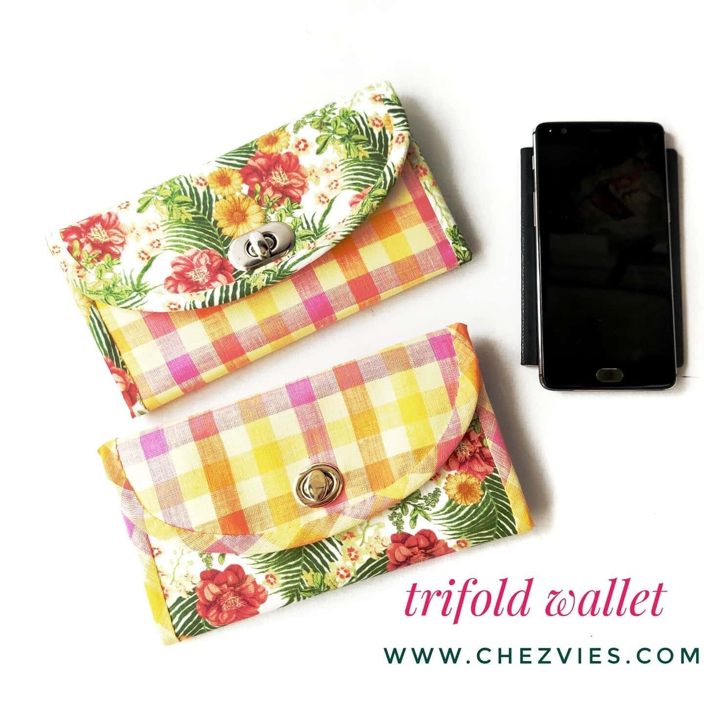 Trifold Wallet PdF Sewing Pattern