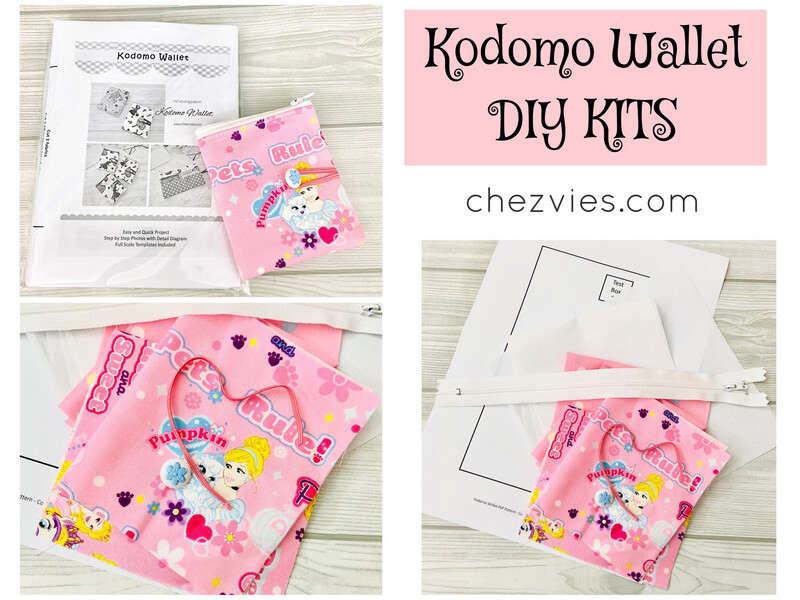 Kodomo Wallet DIY Kits With Template - Pink Princess