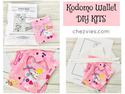 Kodomo Wallet DIY Kits With Template - Pink Princess