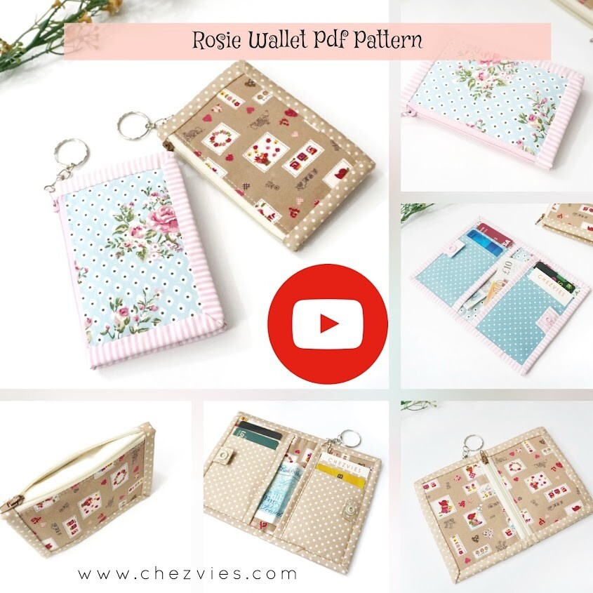 Let's Create a Key Fob Coin Pouch or Mask Holder - Sew Along with Rosie 