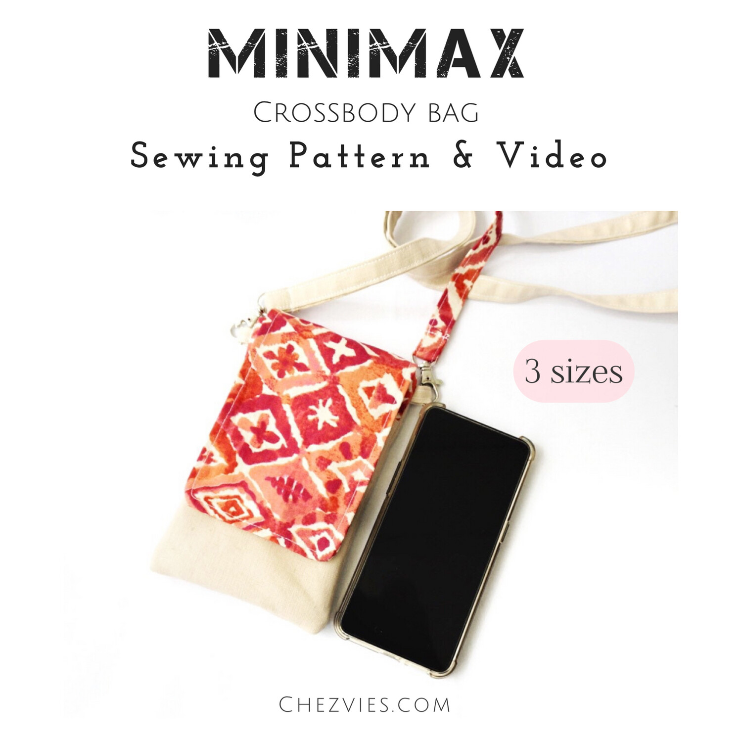MiniMax Crossbody Bag PdF Sewing Pattern (With Video)