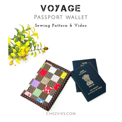 Voyage Small Passport Wallet Pdf Sewing Pattern With Video Tutorial
