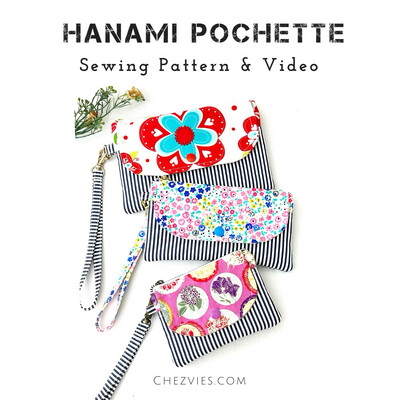 Hanami Pochette Wristlet Wallet Pdf Sewing Pattern