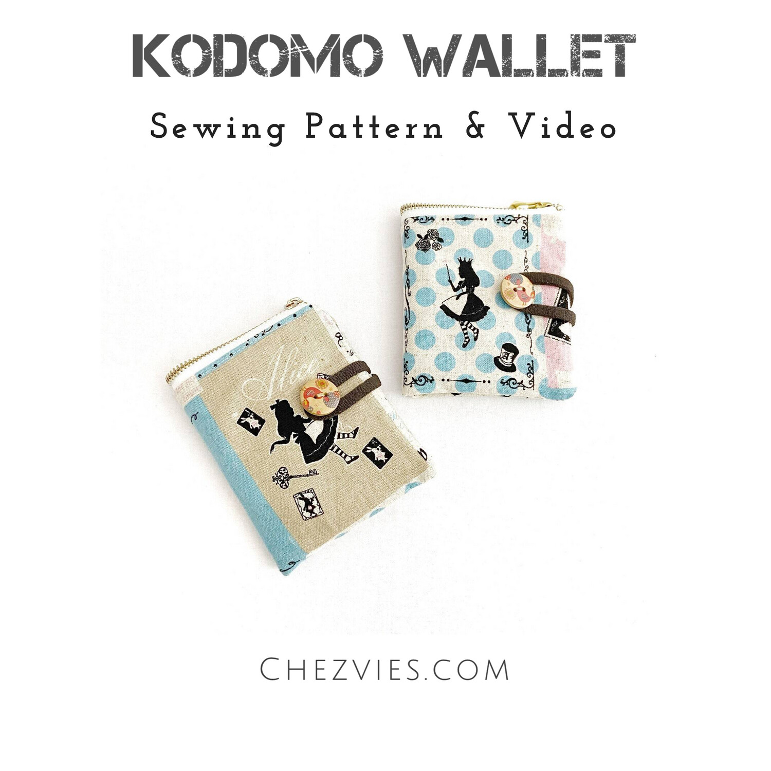 Kodomo Wallet Pdf Sewing Pattern - Wallet Pattern for Beginners