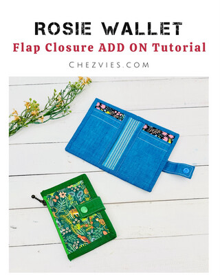 FREE ADD ON TUTORIAL For adding Flap Closure On ROSIE WALLET