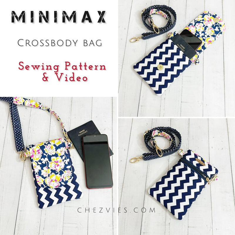 MiniMax Crossbody Bag PdF Sewing Pattern (With Video)
