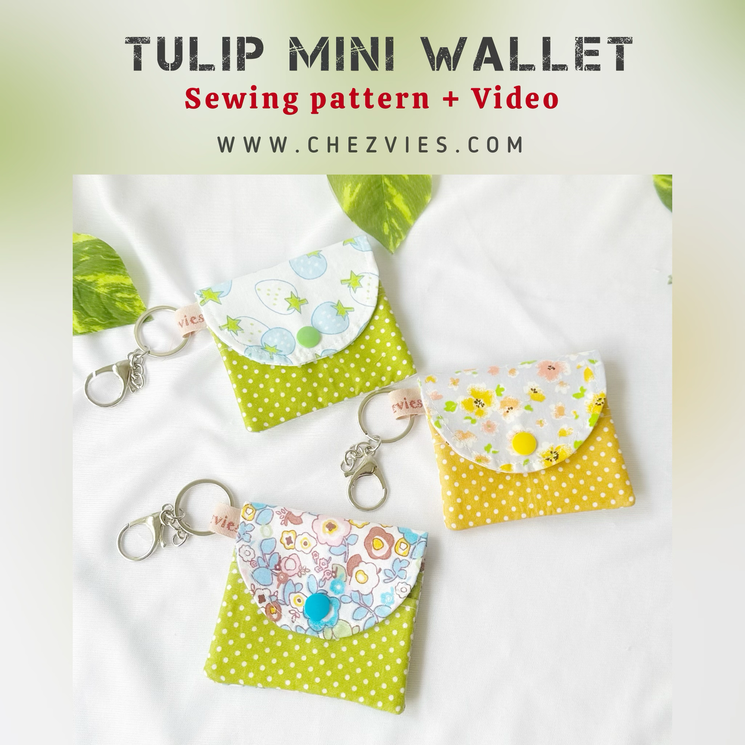 Tulip Mini Wallet Pdf Sewing Pattern
