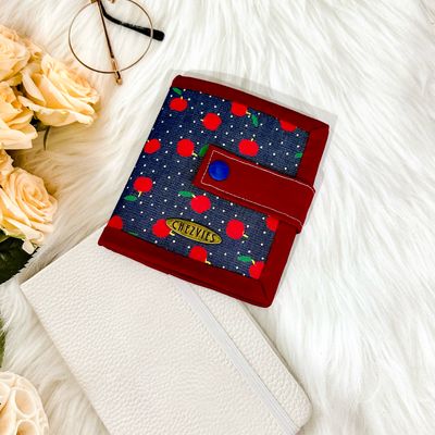 Red Cherry Denim Wallet