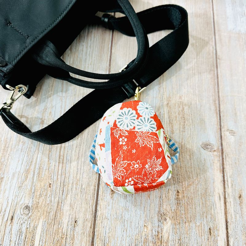 Patchwork Mini Backpack - Orange