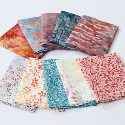 Bali Batik Fat Quarter Bundle - Autumn Bundle - Dark Or Light
