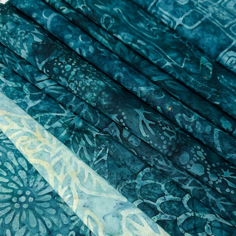 Bali Batik Teal Shade - Fat Quarter Single