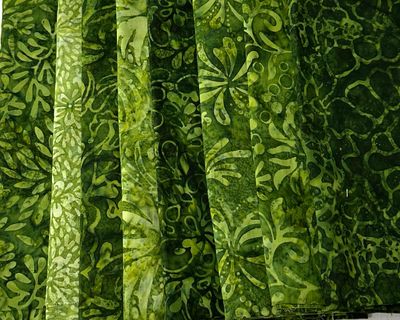 Green Shade Bali Batik - Fat Quarter Singles