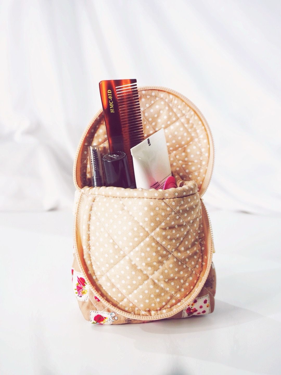 Cute Stand Up Zipper Pouch - Penguin Stripe