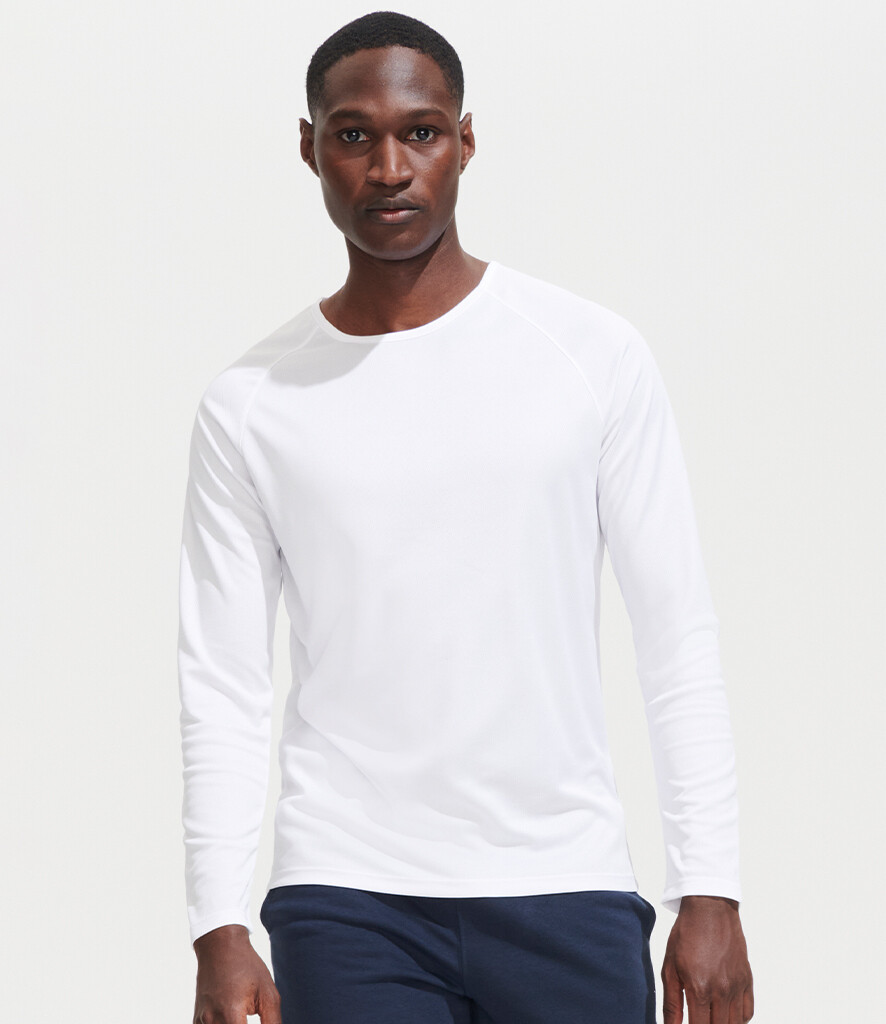 Sporty Long Sleeve Performance T-Shirt