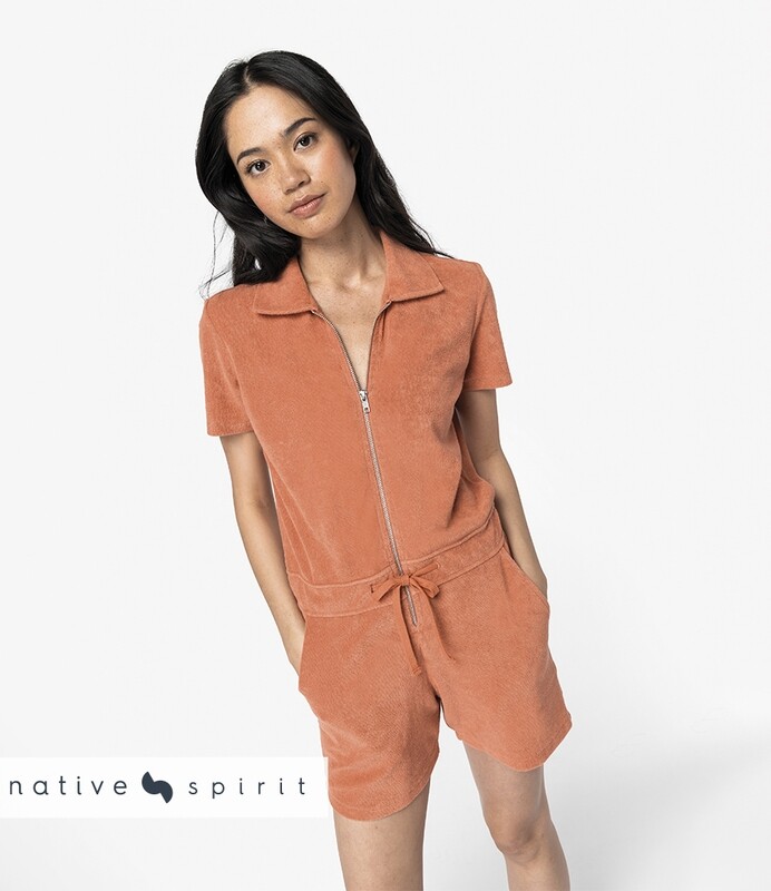 Native Spirit Ladies Eco Friendly Terry Towel Short Overall
