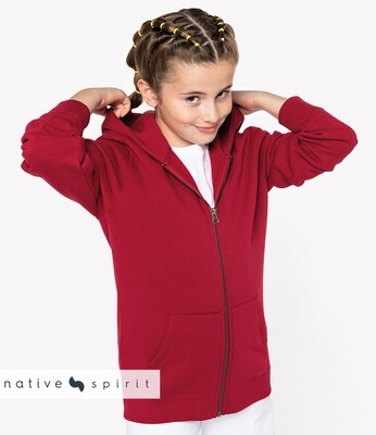 Sweat à capuche zippé Native Spirit pour enfants