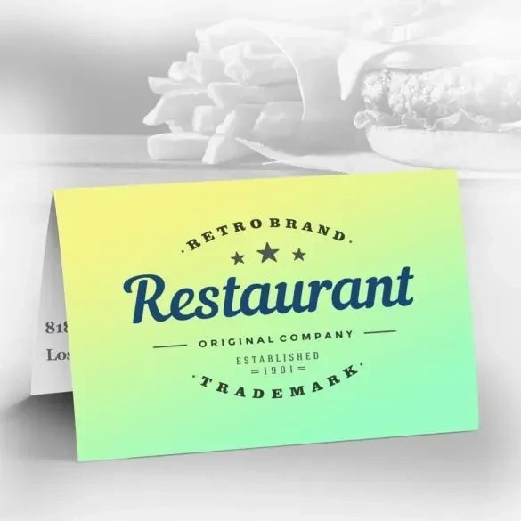 Fold-Over Business Cards