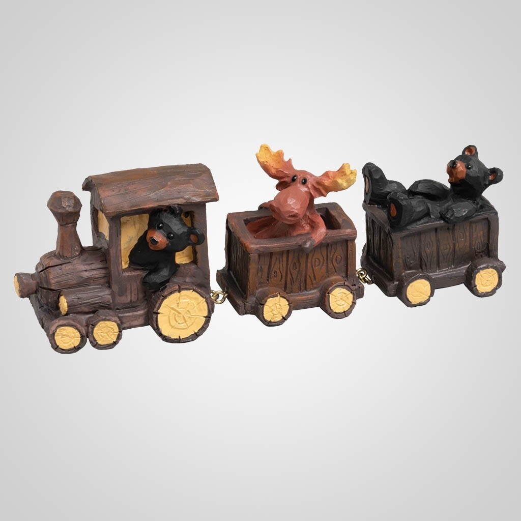 Bear &amp; Moose Toy Train