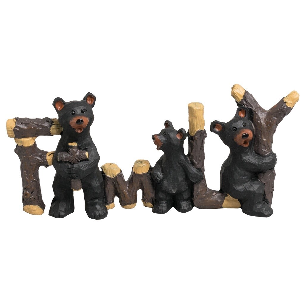 Bear Family With Cross