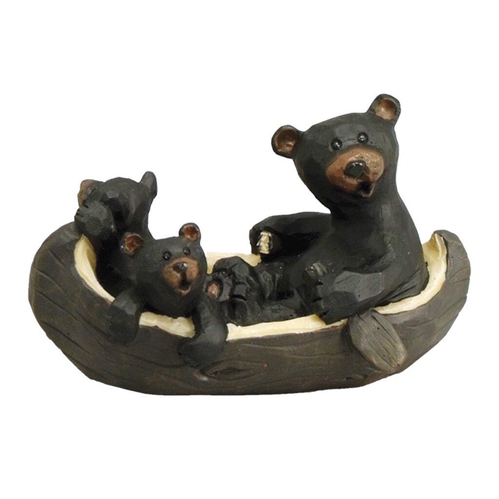 Bears in Canoe  Family