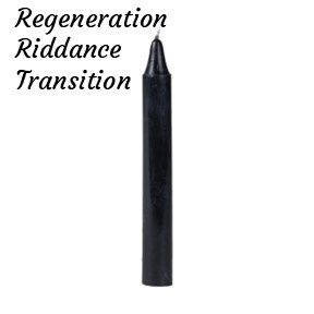 Chime / Spell Candles, Color: Black