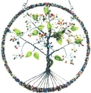 Blossoms Gree Leaf Tree of Life 5181