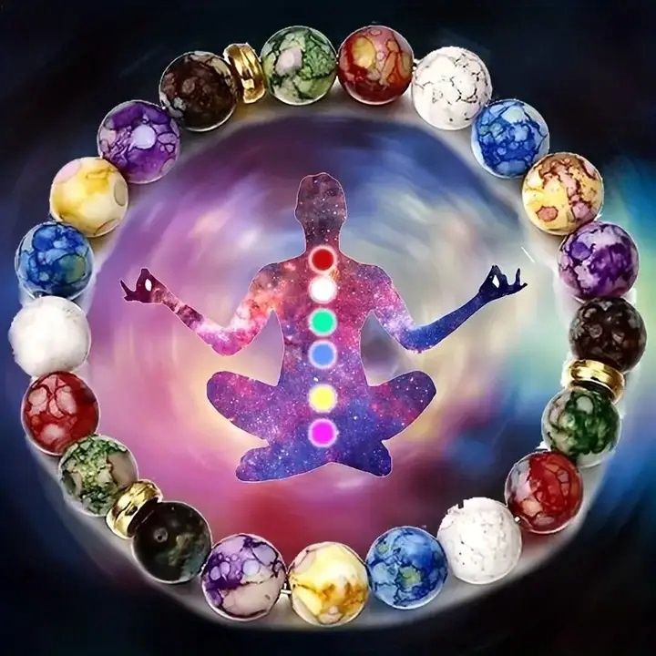 Seven Chakra Bracelets, Color: Chakra Stones