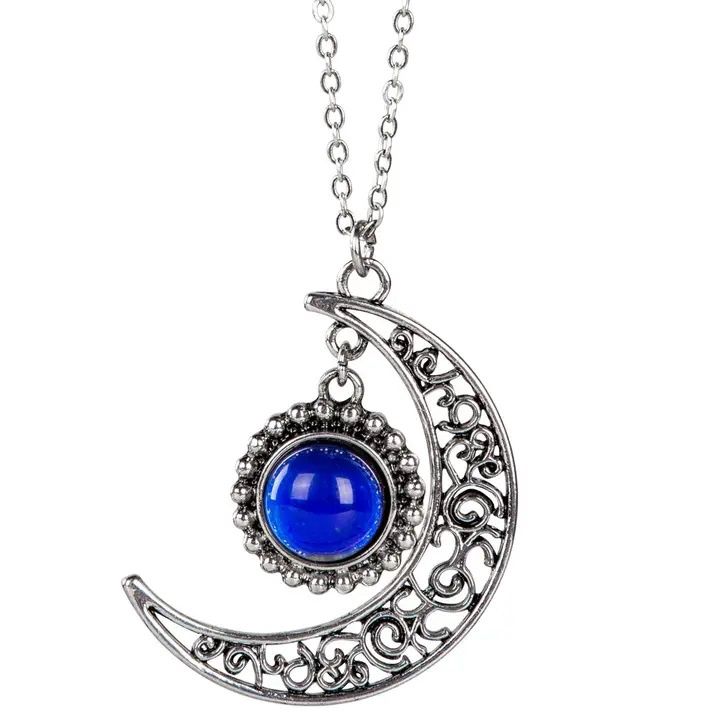 Moon &amp; Sun Mood Stone Necklace