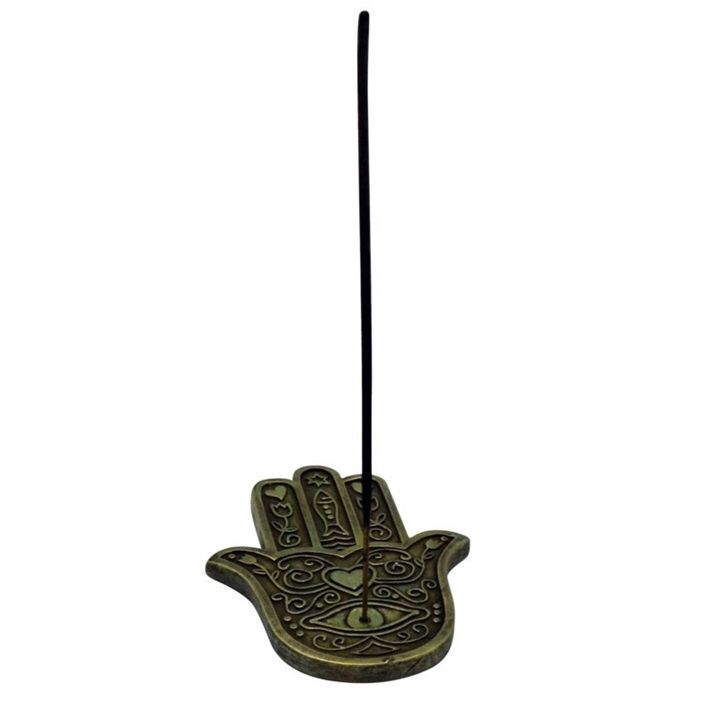 Hamsa Hand Green Flat Burner