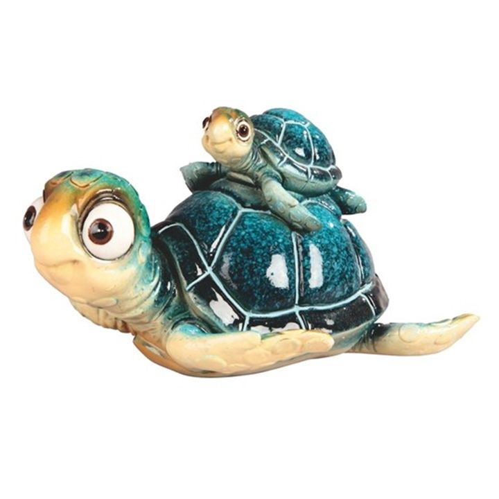 Sea Turtle with Baby